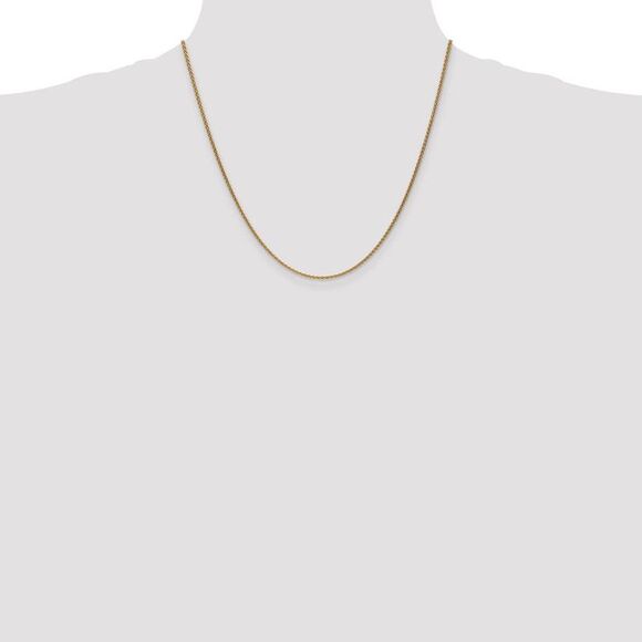 1.65mm 10k Yellow Gold Solid Spiga Chain Necklace, 20 Inch - Picture 2 of 8